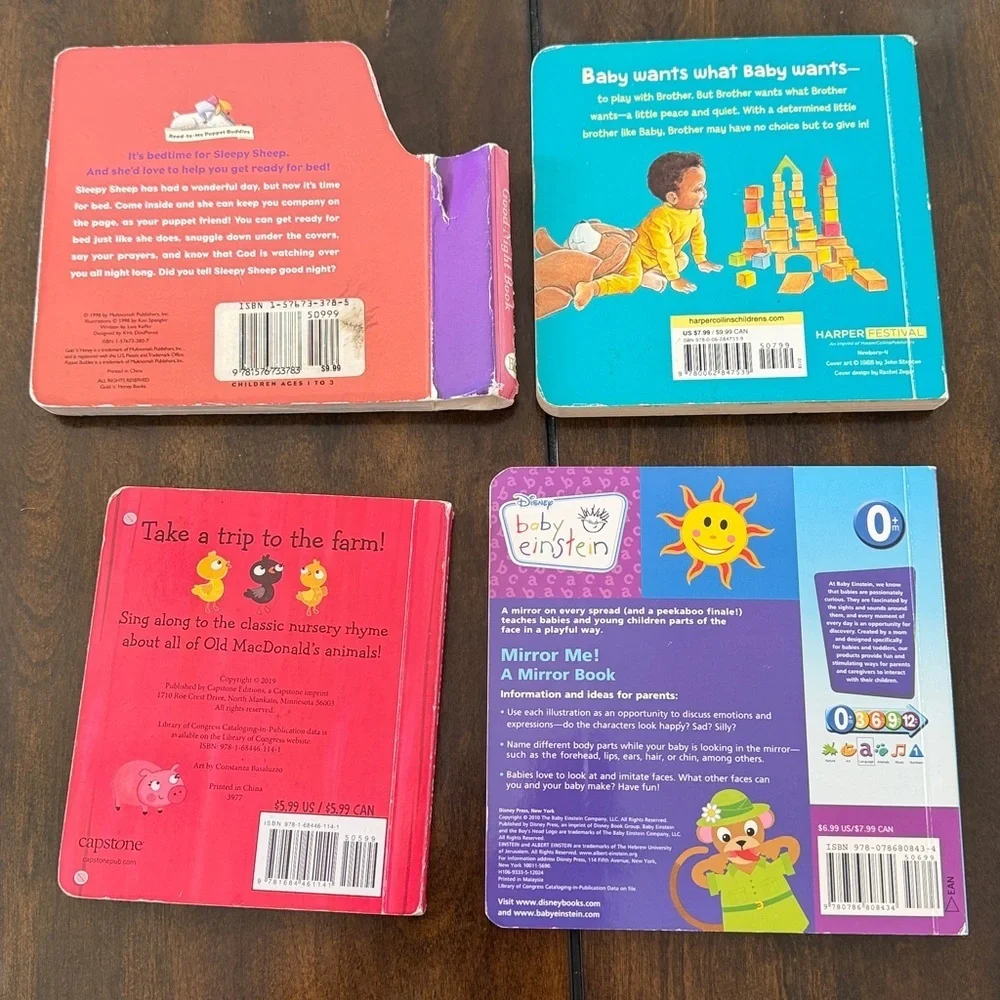 Board Books bundle for baby 0-6 months